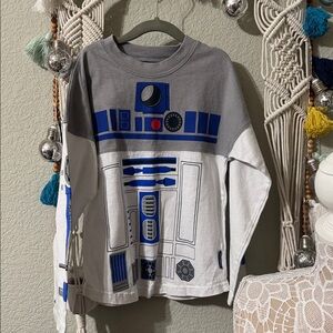 Star Wars Kids R2-D2 Gray and Blue Shirt